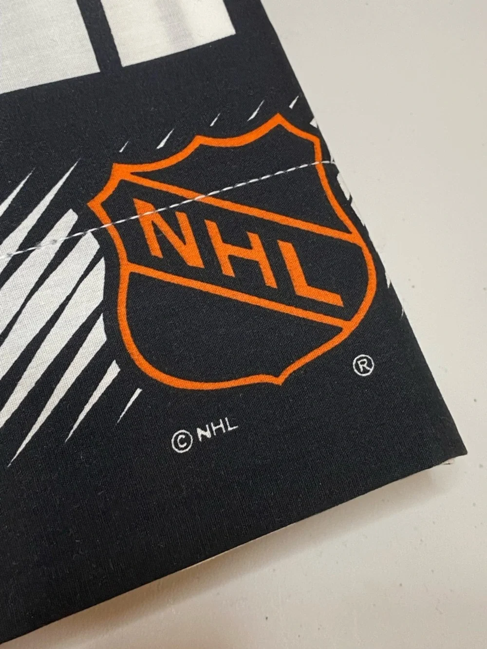 Vintage NHL Hockey Full Flat & Fitted Bedsheet Sheets Playoff Puck Stanley Cup